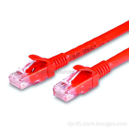 Cat 6 SFTP Patch Cable with RJ45 Male to Male Connector, Snagless Molds, and High Performance